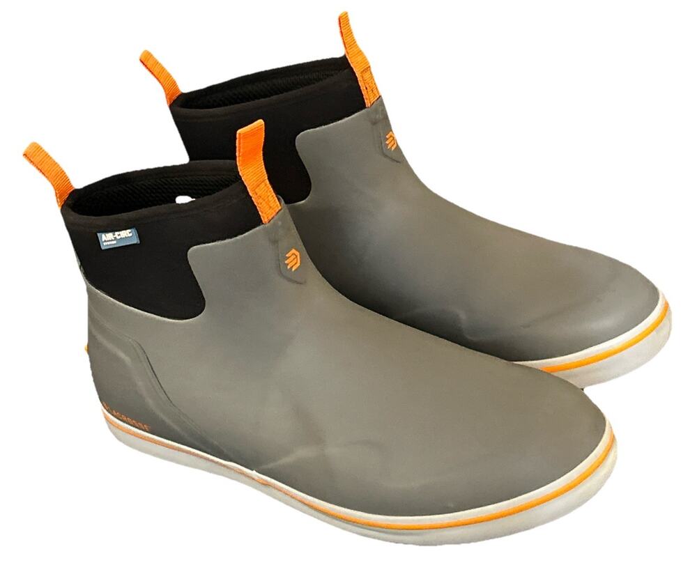 Lacrosse Alpha Deck Boot 6 Inch Gray Orange Outdoor Footwear Size 13 PreOwn EUC!